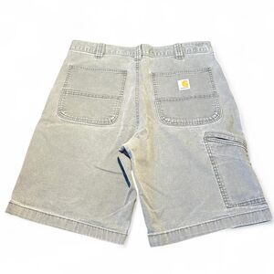 Carhartt Men's Grey Vintage Y2K Workwear Shorts